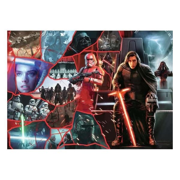 1000 PZ Puzzle - Ravensburger - Disney Star Wars Villainous Kylo Ren - Tecknade serier och serier - Svart - 14 år gammal