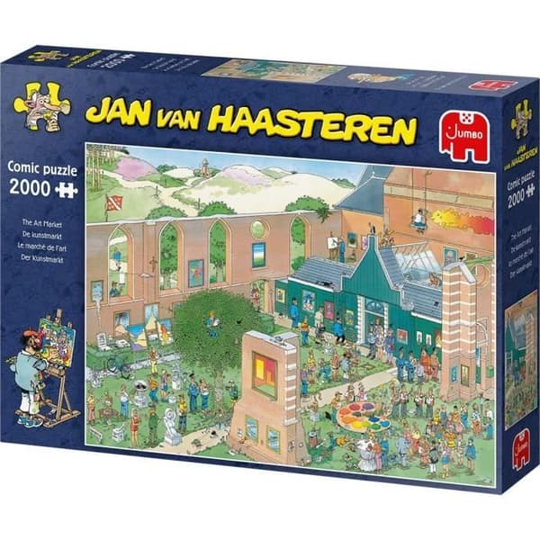 Pussel - JUMBO - Jan Van Haasteren - 2000 bitar - Humoristiska karikatyrer - Hajfena