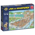 Miniatyrbild 3 av 3: Pussel 1000 bitar: Jan Van Haasteren - Trafikstockningar vid poolen Enfärgad