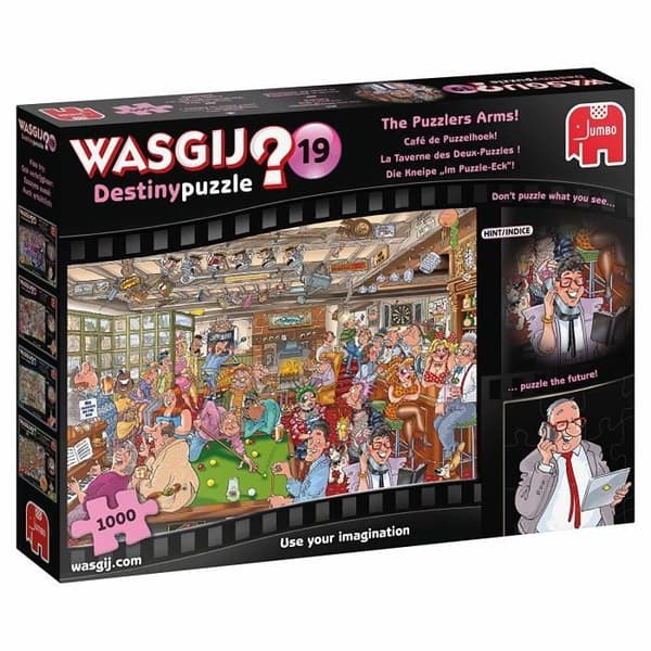 Pussel 1000 bitar: Wasgij Destiny number 19: Krogen med två pussel går Unique Unique Color