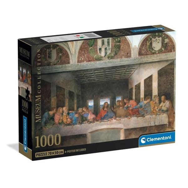 Pussel Compact 1000 bitar: De Vinci - Nattvarden