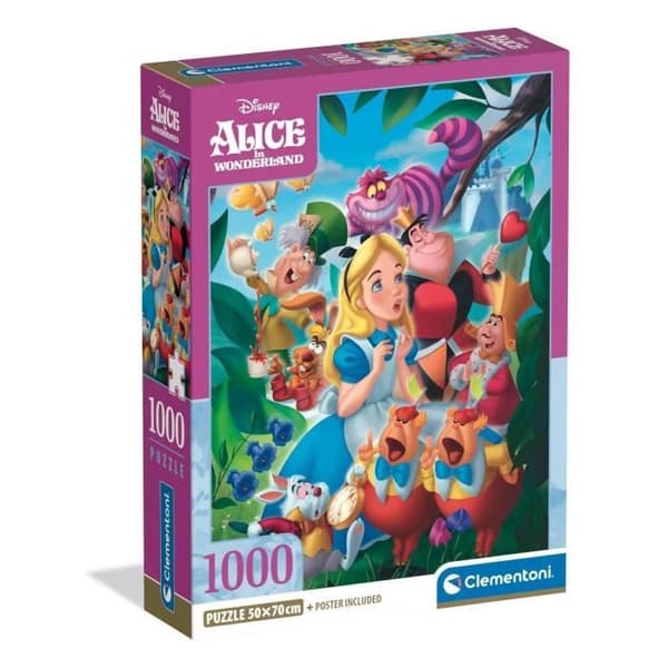 Puzzle Compact 1000 bitar: Alice i Underlandet