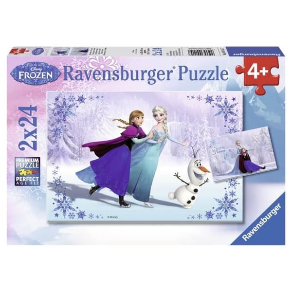 Pussel Frozen Sisters 2x24 st - Ravensburger - Tecknade serier och serier