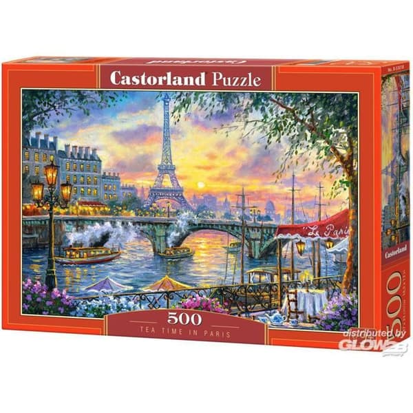 Castorland Tea Time in Paris, pussel, stad, barn och vuxna, pojke-tjej, 9 år, 470 mm