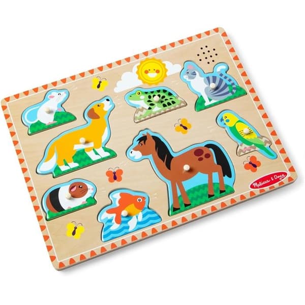 Melissa &amp; Doug - Ljudpussel husdjur
