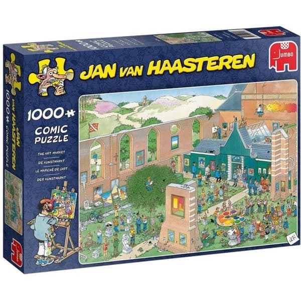 Jan van Haasteren Jumbopussel - Konstmarknaden - 1000 bitar - Flerfärgad - För barn från 12 år och uppåt