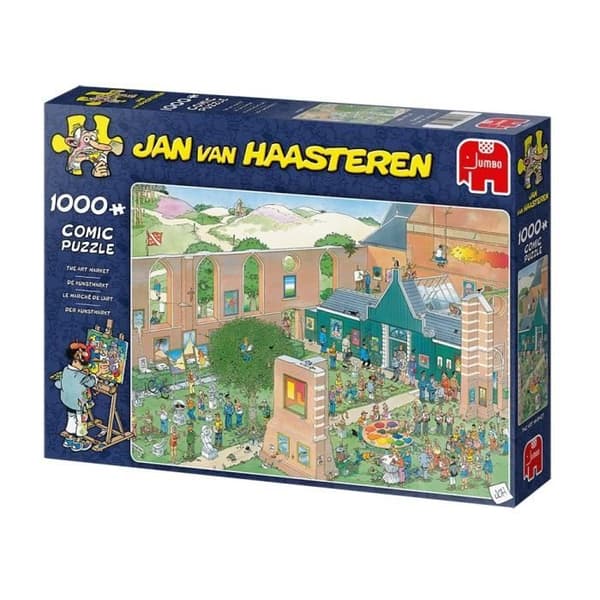 Jan van Haasteren Jumbopussel - Konstmarknaden - 1000 bitar - Flerfärgad - För barn från 12 år och uppåt