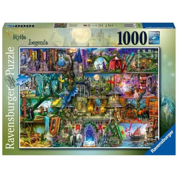 1000 bitars pussel - Ravensburger - Myter och legender - Ålder 13 år - Blandat