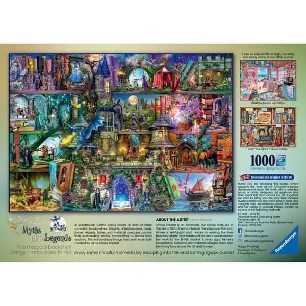 1000 bitars pussel - Ravensburger - Myter och legender - Ålder 13 år - Blandat