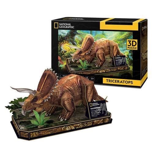 Dinosaur 3D Paper Model Kit - Triceratops