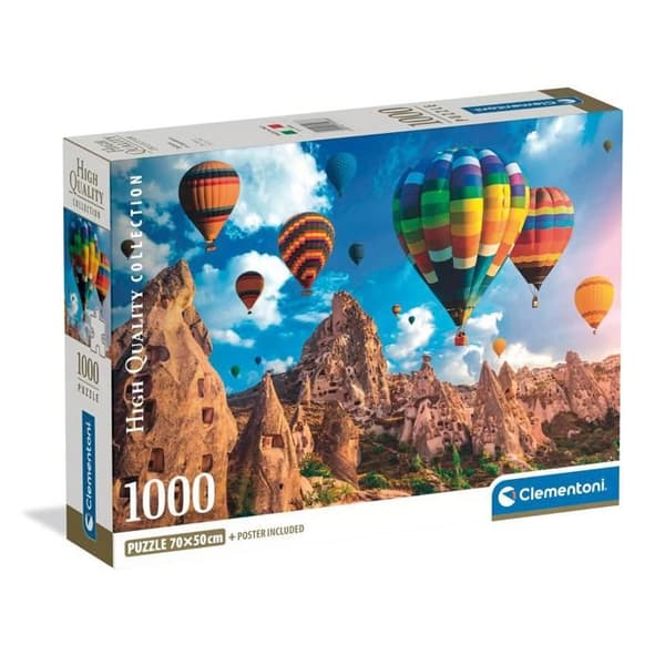 Pussel Compact 1000 bitar: Ballonger i Kappadokien