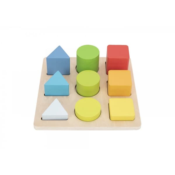 TOOKY TOY Pedagogiskt Pussel Geometriska Former