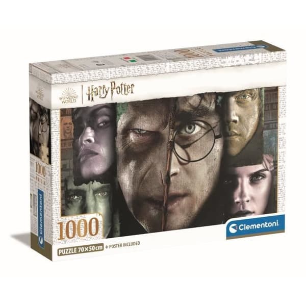 Clementoni - 1000p Harry Potter - 70 x 50 cm - Med affisch