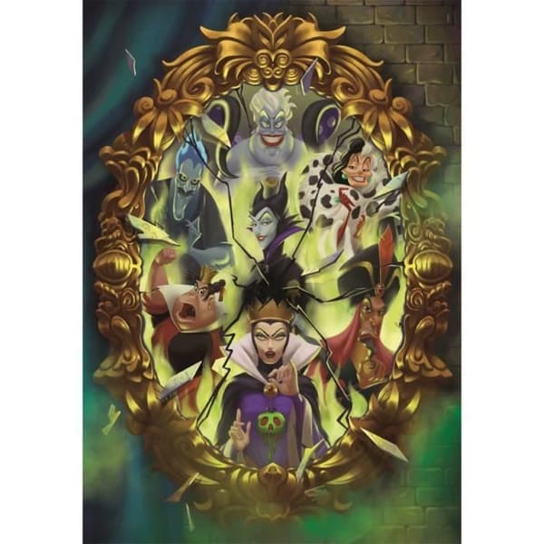 Clementoni - 1000p Villains - 70 x 50 cm - Med affisch
