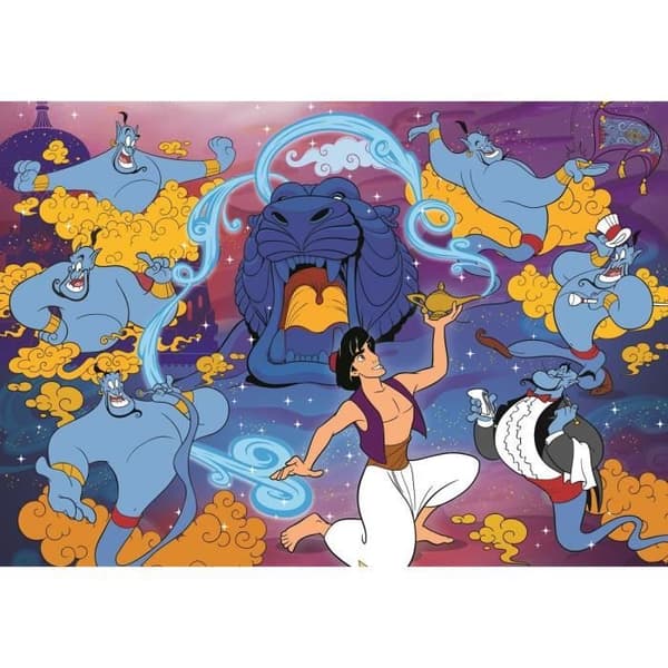 Aladdin CLEMENTONI Pussel - 104 bitar - 48 x 33 cm - För barn från 6 år och uppåt