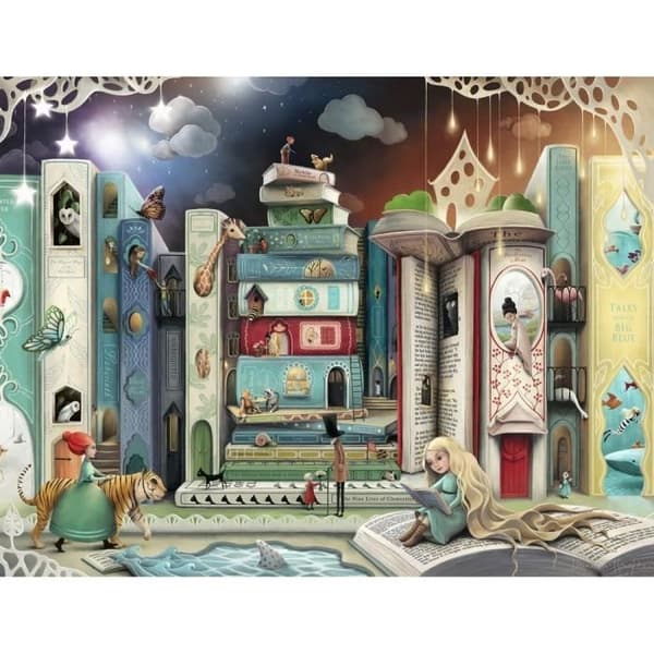 Pussel 2000 p - The Avenue of novels / Ravensburger - Arkitektur och monument - Blandat
