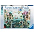 Miniatyrbild 3 av 3: 2000 bitars pussel - Ravensburger - Om fisken kunde gå - Fantasy - Blå - Blandat