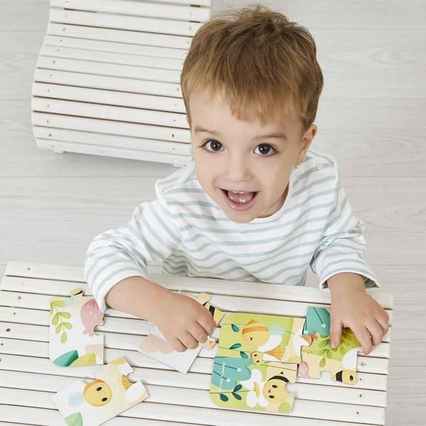 Coffret 4 Evolutiva Pussel med 6 till 16 bitar Janod Pure
