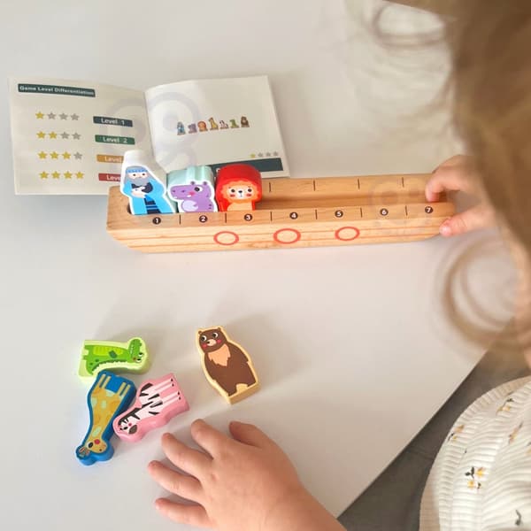 TOOKY TOY Puslespil i træ til børn – Noah og dyrene