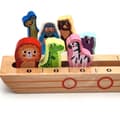 Miniatyrbillede 11 af 11: TOOKY TOY Puslespil i træ til børn – Noah og dyrene