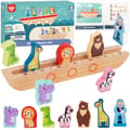 Miniatyrbillede 1 af 11: TOOKY TOY Puslespil i træ til børn – Noah og dyrene
