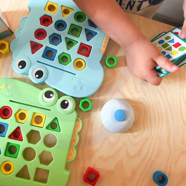 WOOPIE Montessori Dinosaur Puslespil – Form spil