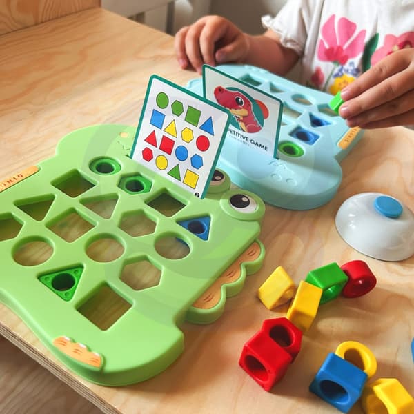 WOOPIE Montessori Dinosaur Puslespil – Form spil
