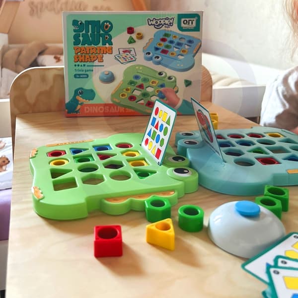 WOOPIE Montessori Dinosaur Puslespil – Form spil