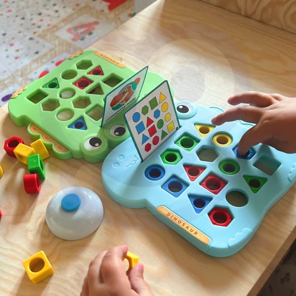 WOOPIE Montessori Dinosaur Puslespil – Form spil
