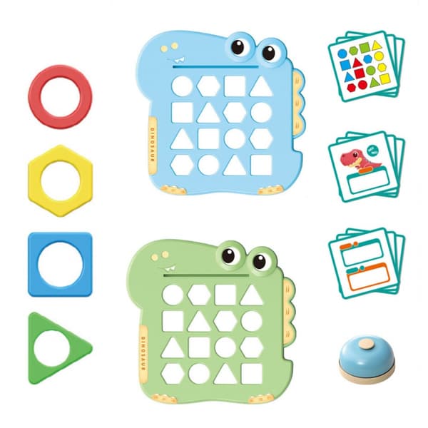 WOOPIE Montessori Dinosaur Puslespil – Form spil