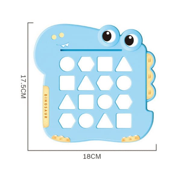 WOOPIE Montessori Dinosaur Puslespil – Form spil