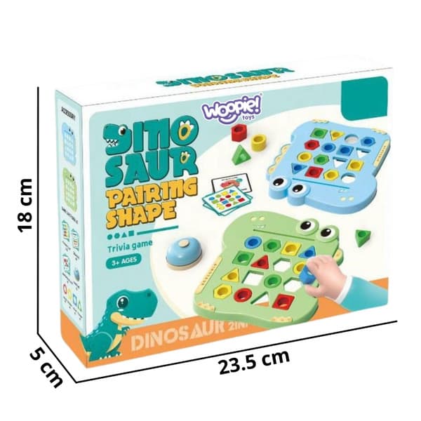 WOOPIE Montessori Dinosaur Puslespil – Form spil