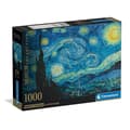 Miniatyrbild 3 av 3: Pussel Compact 1000 bitar: Van Gogh: Den Stjärnklara Natten