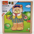 Miniatyrbillede 5 af 6: VIGA Træ Logisk Puslespil Kjole Op Bamse Pige