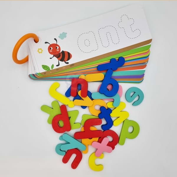 TOOKY TOY Montessori alfabetpuslespil – 57 brikker