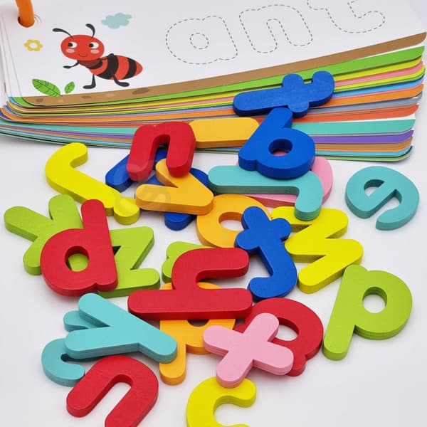 TOOKY TOY Montessori alfabetpuslespil – 57 brikker