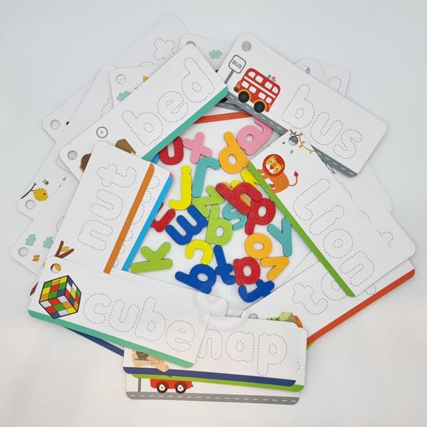 TOOKY TOY Montessori alfabetpuslespil – 57 brikker