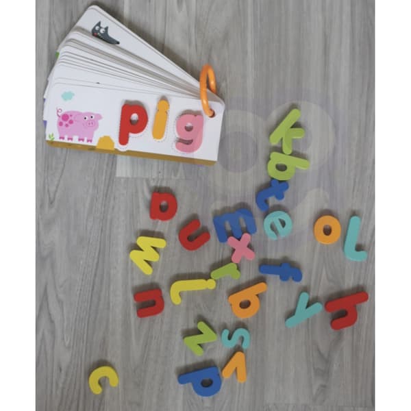 TOOKY TOY Montessori alfabetpuslespil – 57 brikker
