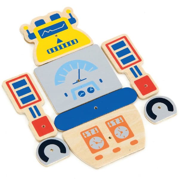 VIGA Træ Negle Legetøj Robotter – 45 Stykker Montessori