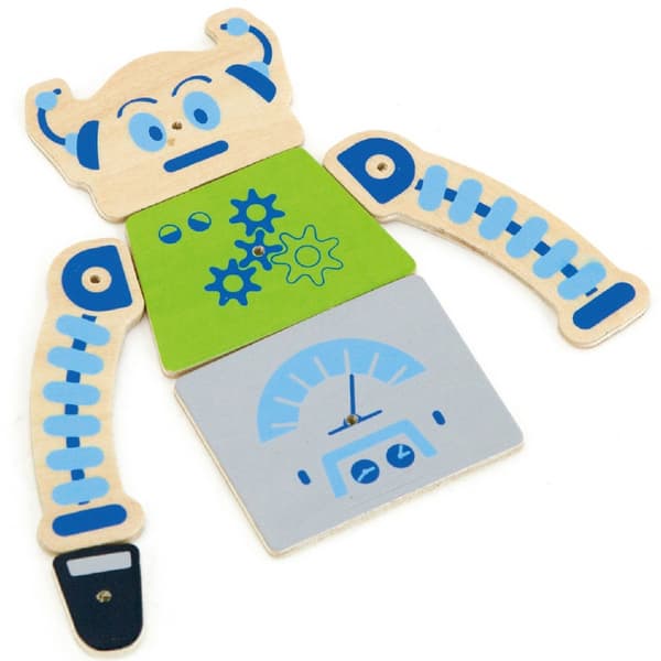 VIGA Træ Negle Legetøj Robotter – 45 Stykker Montessori