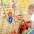 Miniatyrbillede 8 af 9: MASTERKIDZ vægpanel gear og kæde – 79 stk. Byg din egen mekanisme