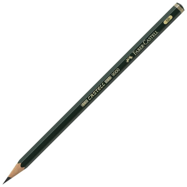 Blyertspenna Faber Castell 9000 5B 12st