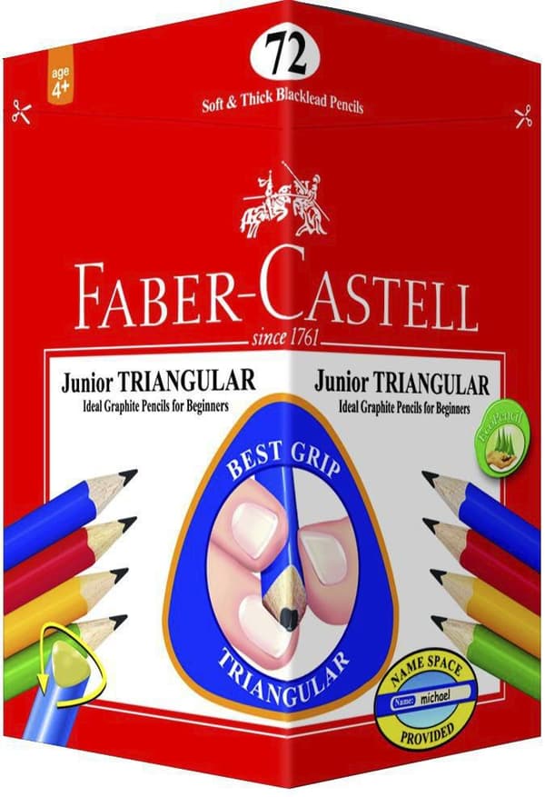 Blyertspenna Faber Castell Jr 2B/ 72/fp