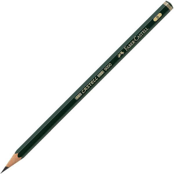 Blyertspenna Faber Castell 9000 B 12st