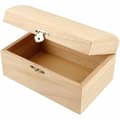 Miniatyrbillede 2 af 3: Skattkista av Trä 11,5x5,8x5,8 cm 1 st