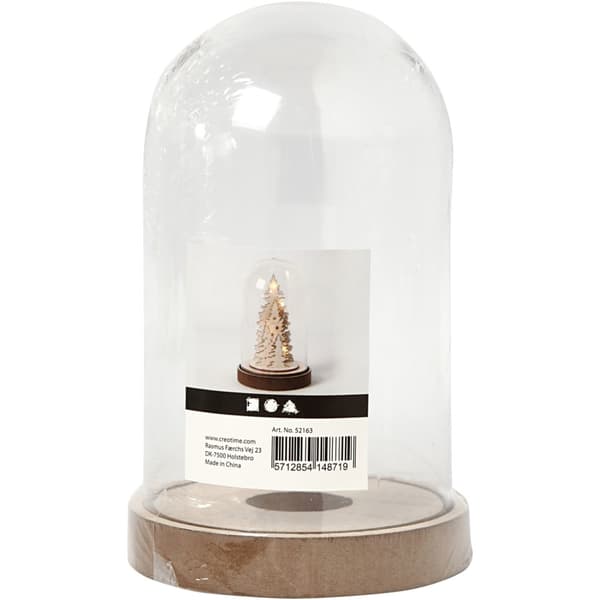 Klokke på trefot, H: 18 cm, dia. 11 cm, 1 pk.