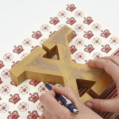 Ljusstake i MDF - X-Mas - 14.5 cm - 4 delar