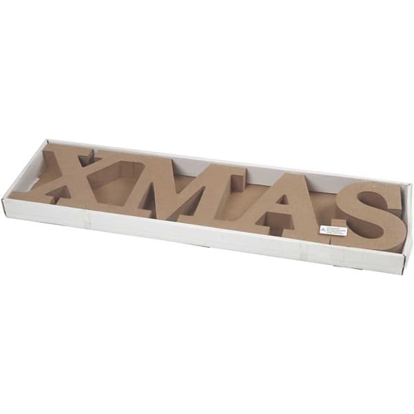 Ljusstake i MDF - X-Mas - 14.5 cm - 4 delar
