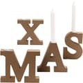 Miniatyrbild 1 av 11: Ljusstake i MDF - X-Mas - 14.5 cm - 4 delar