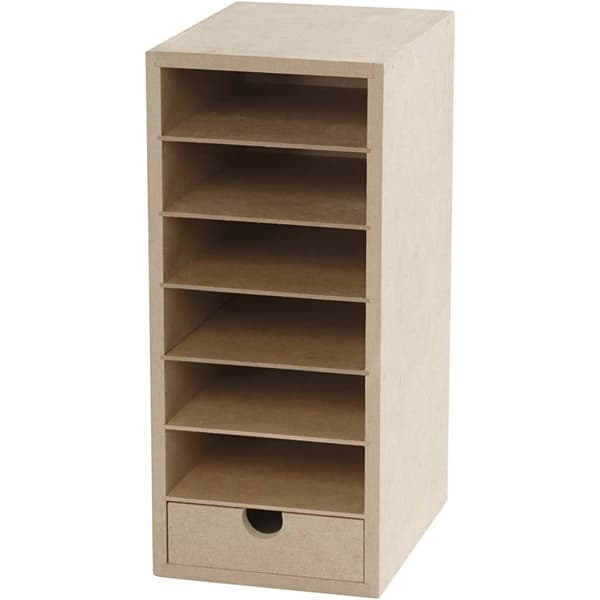 Kartongreol för A6 papper - 6 hyllor - 210x297 mm